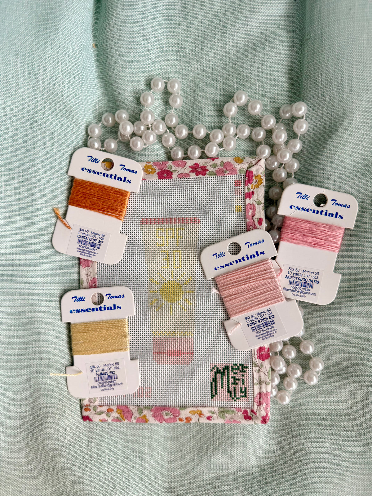 SPF 30 Sunscreen 18 Mesh Needlepoint Canvas