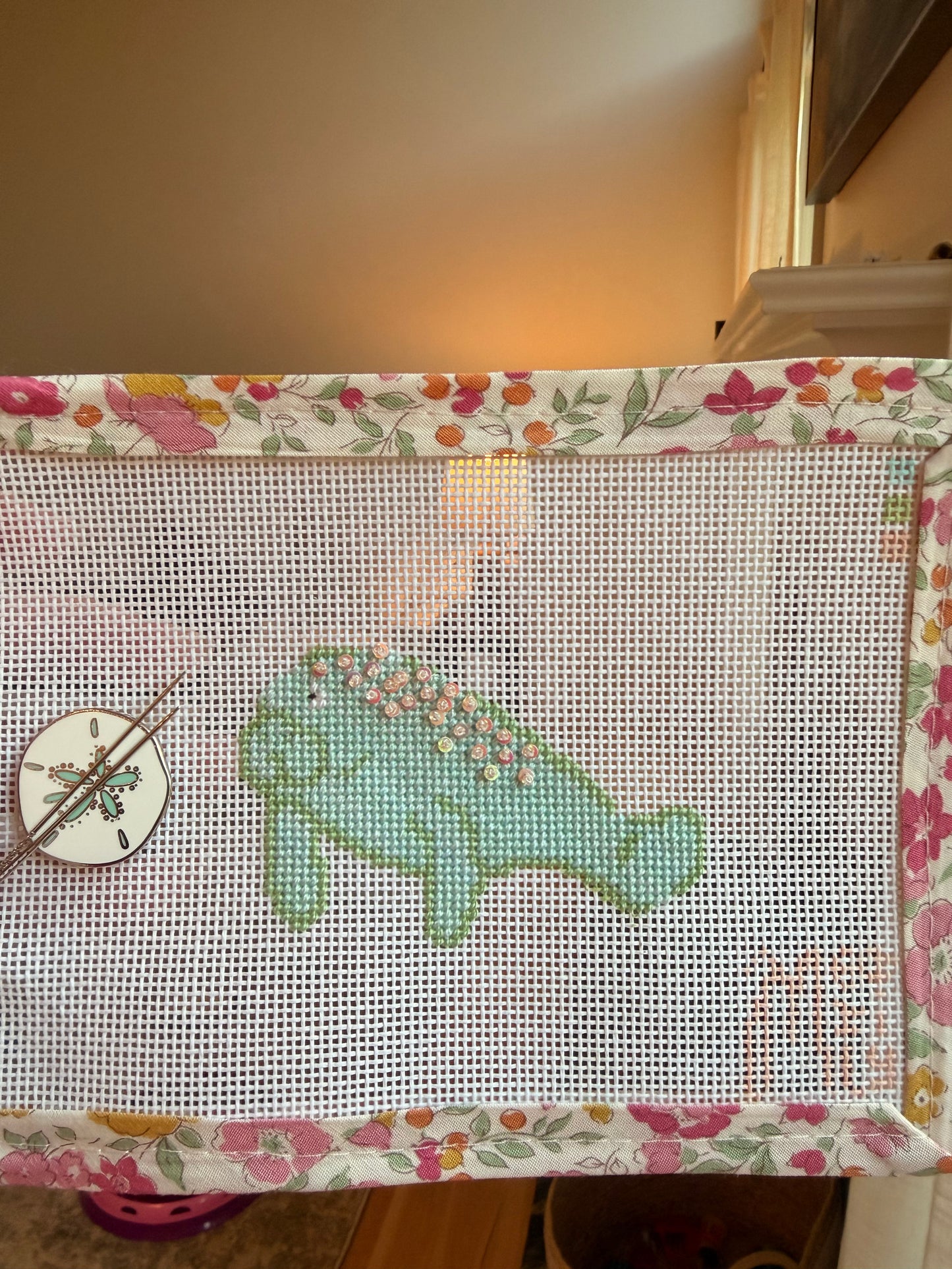 Manatee 18 Mesh Needlepoint Canvas