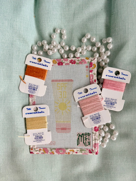 SPF 30 Sunscreen 18 Mesh Needlepoint Canvas