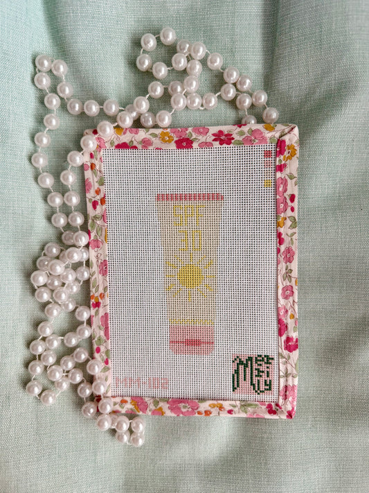 SPF 30 Sunscreen 18 Mesh Needlepoint Canvas