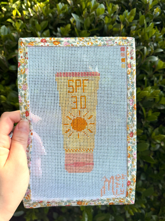 SPF 30 Sunscreen 13 Mesh Needlepoint Canvas
