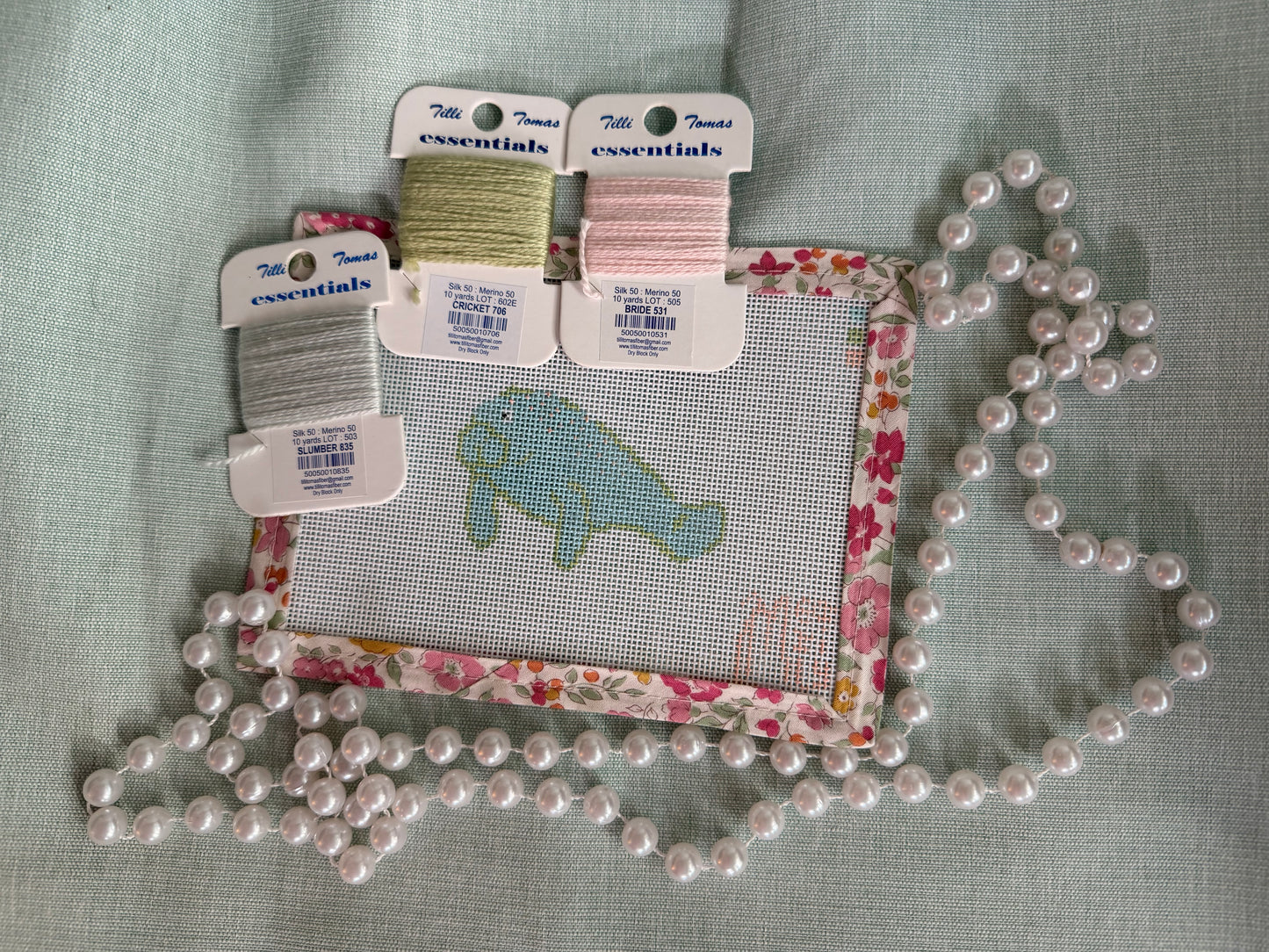 Manatee 18 Mesh Needlepoint Canvas