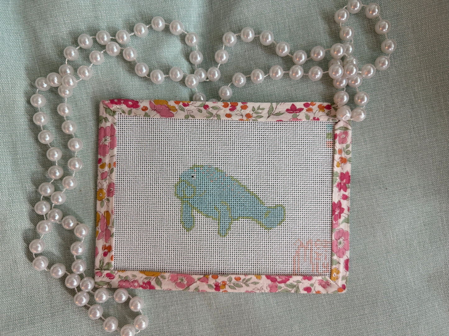 Manatee 18 Mesh Needlepoint Canvas